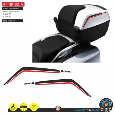 Adesive Kompatibel Mit BMW R 1200 1250 RT Für Topcase Schwarz Rot