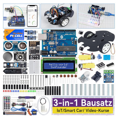 Ultimate Starter Kit kompatibel mit Arduino UNO IDE 192 Komponenten 87 Projekte