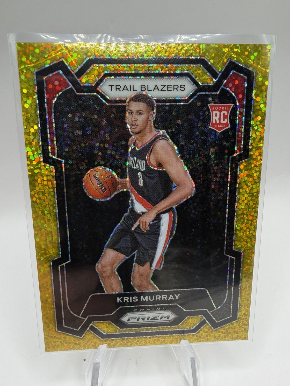 2023-24 Panini Prizm - Kris Murray #142 Gold Sparkle Prizm /24 (RC)