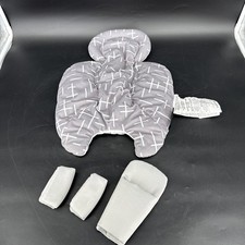 4moms MamaRoo Newborn Infant Baby Plush Padded Seat Insert Pad Gray Stripe