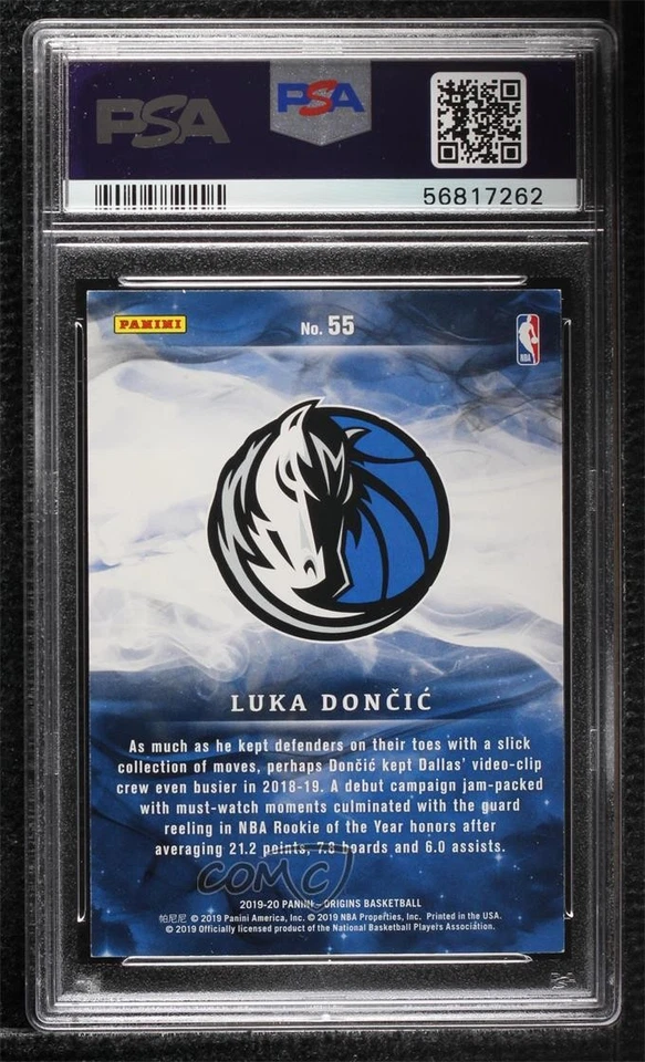 2019-20 Panini Origins Red Luka Doncic #55 PSA 7 - Image 2 of 2