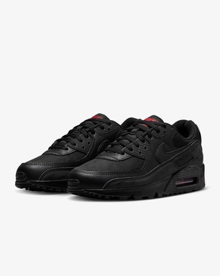 NWOB NIKE AIR MAX 90  BLACK / LIGHT CRIMSON DZ4504-003 Sz 11