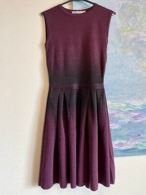 Christian Dior Strickkleid Farbe weinrot Größe IT40