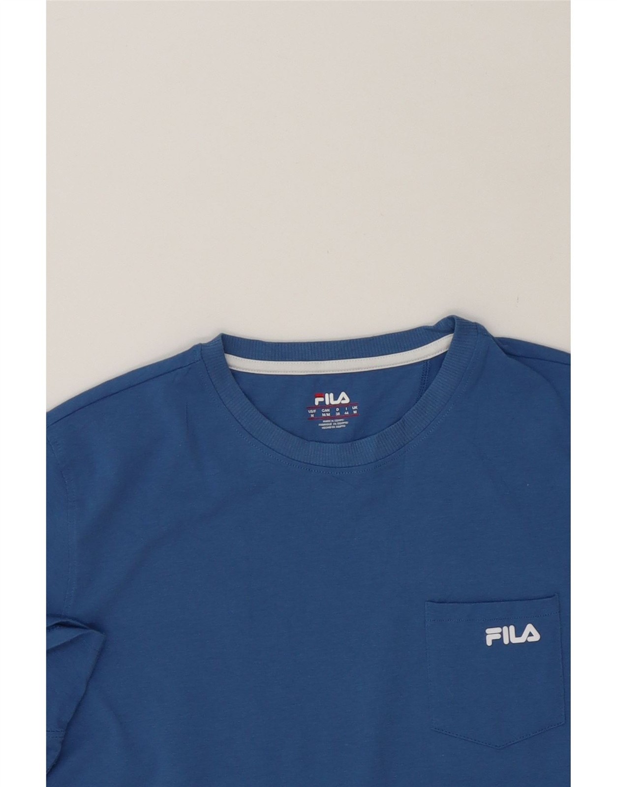 T shirt uomo FILA top blu medio poliestere BJ02