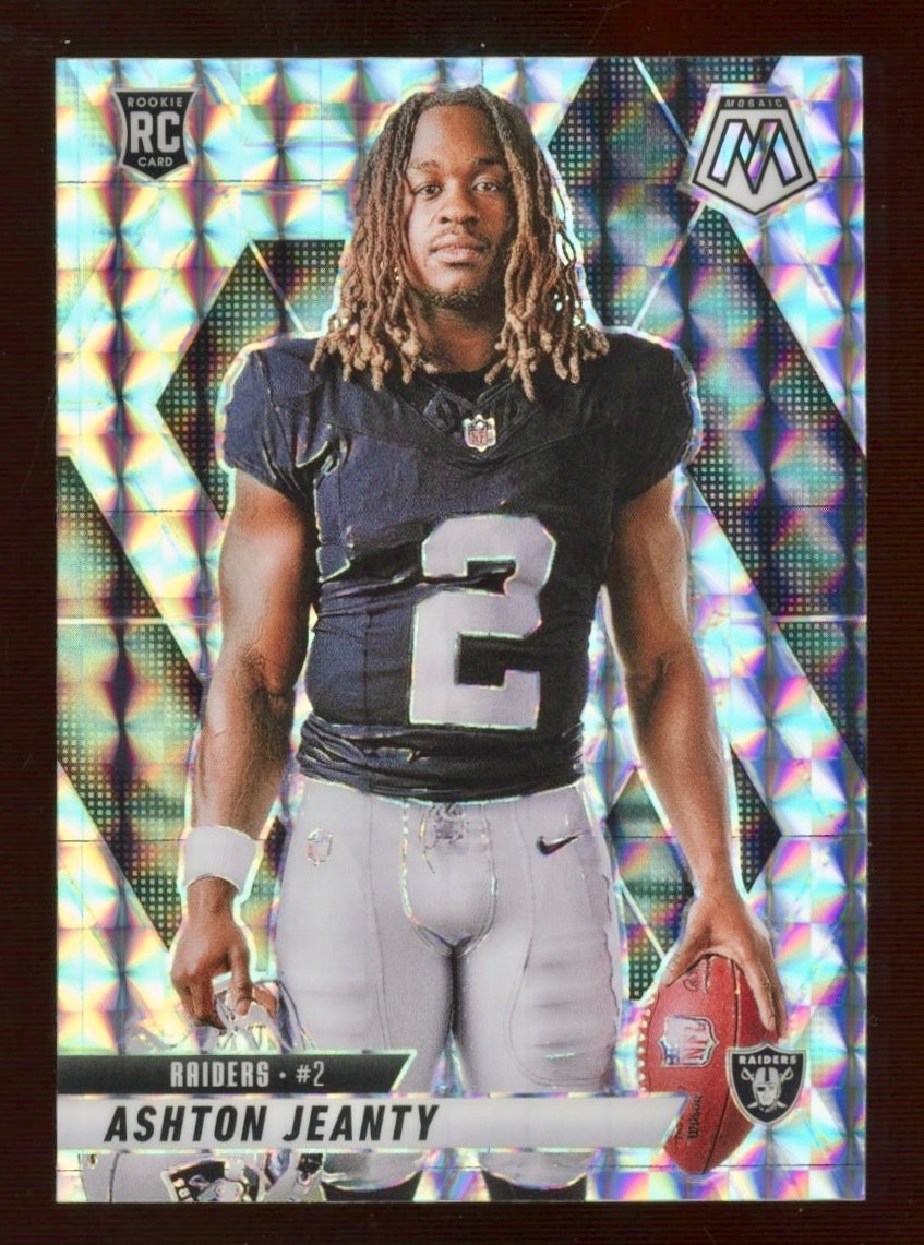 2025 Panini MOSAIC - Ashton Jeanty #287 TRUE ROOKIE SILVER Mosaic PRIZM SSP