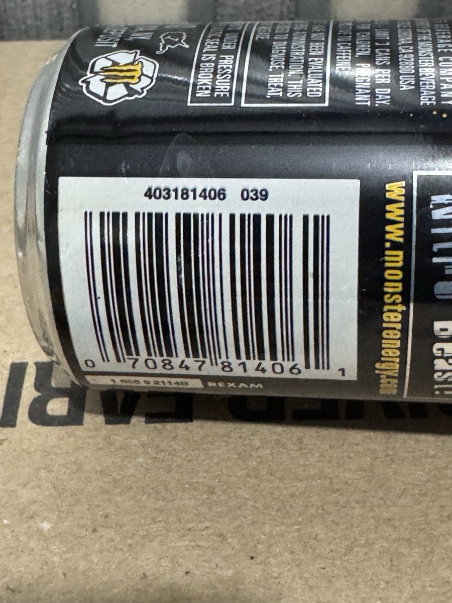 Monster Energy Drink Nitrous Killer B 12oz Can Full Super Rare Sku