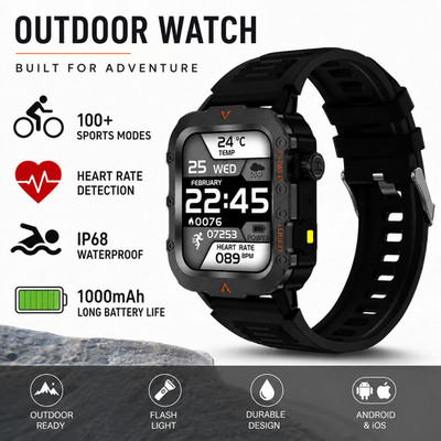 Men's Smartwatch Bluetooth Call Heart Rate Sleep Monitor IP68 Sports Watch
