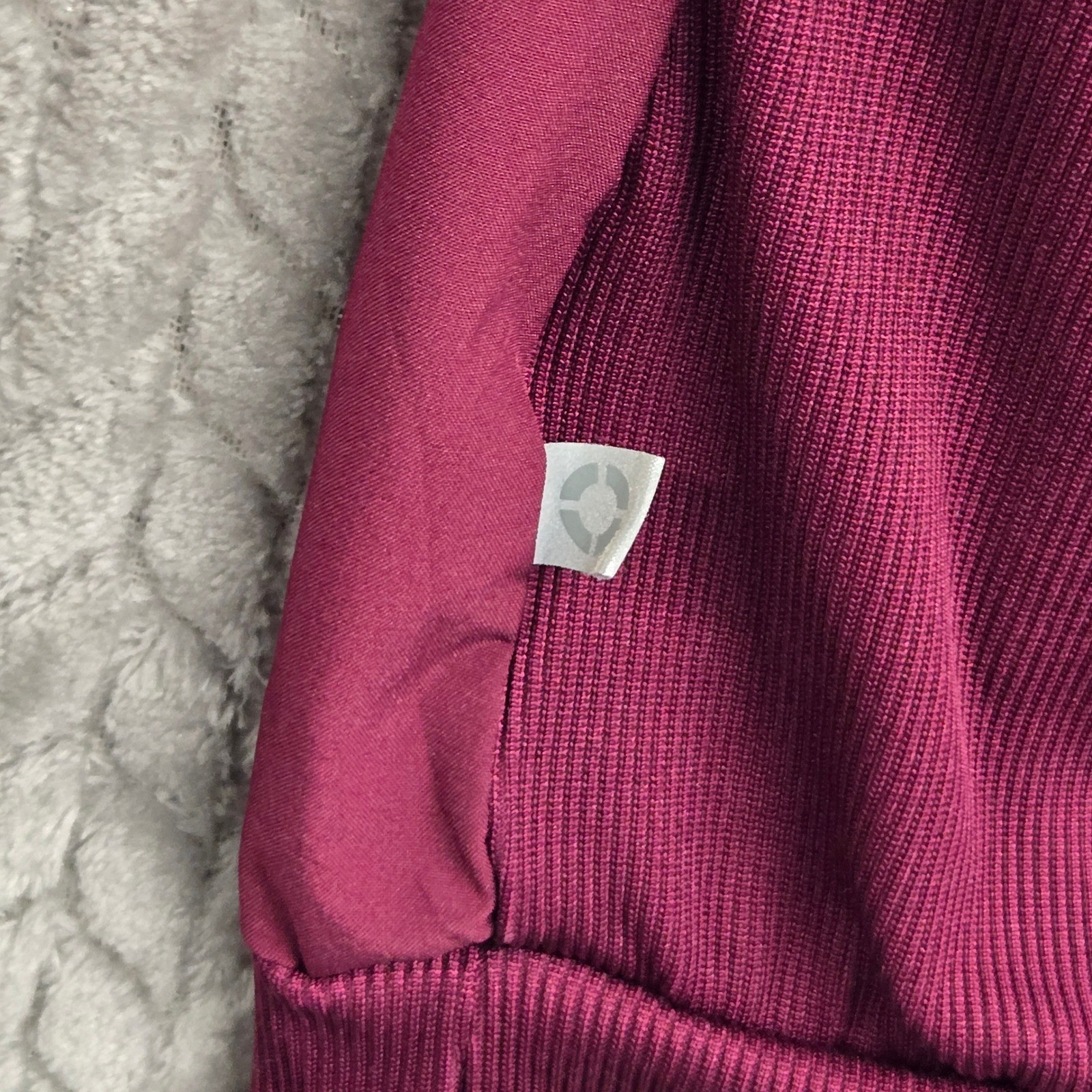 Cherokee Infinity XS Knit Warm Up Solid Red Purpl… - image 8