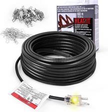 Roof Gutter De-Icing Heating Cable ETL CSA Certified Ice Dam Prevention 6ft Lead
