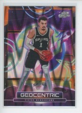 VICTOR WEMBANYAMA 2026 TOPPS CHROME COSMIC GEOCENTRIC ORANGE REFRACTOR 1/25 1/1