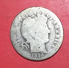 1898S US Barber SILVER Dime "San Francisco" Mint! Lower Mintage! Old US Coin!