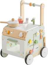 Baby Walker Push Toy, Adjustable Height  Speed, Prevents Bow Legs, Spring Garde