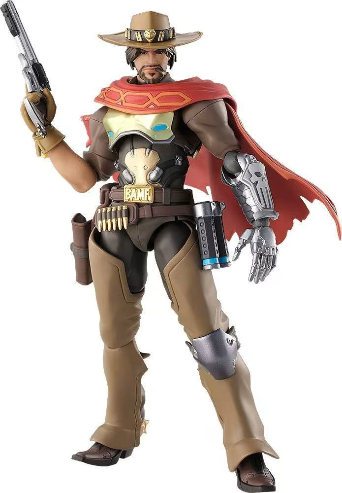 Overwatch figma マクリー　キャスディ Overwatch Figma McCree Raynor StarCraft Action Figure 16 cm Good