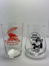 Set of 2 Jester King Brewery Beer Tasting Glasses Cantillon Zwanze Donkey Kong