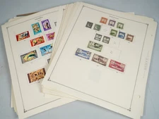 WORLDWIDE N/P 1940s-1980s COLLECTION OF 2,540+ STAMPS MINT & USED ON SCOTT PAGES
