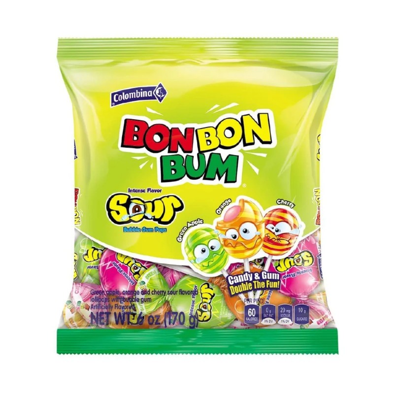 12x Colombina Sour Bon Bon Bum Candy Treats New Sealed Fresh 6oz Lot 7190₽