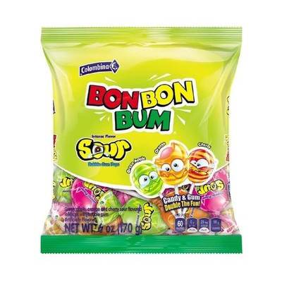 12x Colombina Sour Bon Bon Bum Candy Treats New Sealed Fresh 6oz Lot