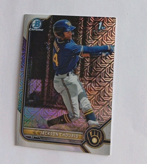 2022 Bowman Bowman Chrome Prospects Mojo Refractor #BCP-79, Jackson Chourio