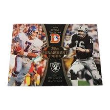 John Elway Jim Plunkett 2012 Topps Paramount Pairs #PA-EP Denver Broncos Raiders
