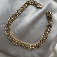 9ct Yellow Gold Double Bracelet
