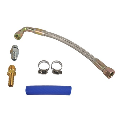 #ad Gold Turbo Oil Coolant Feed Line Kit for 2011 2016 Ford Powerstroke 6.7L Diesel $22.02