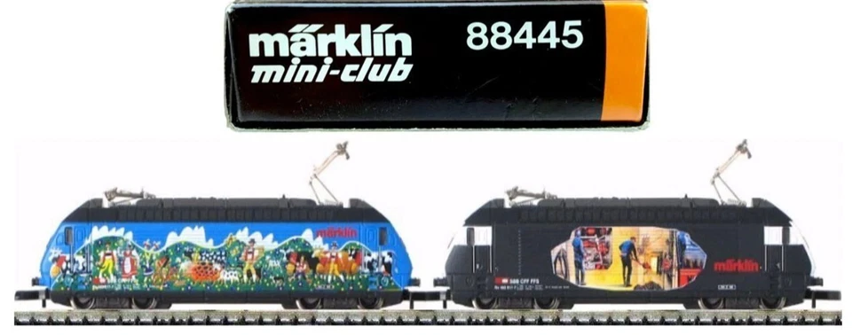 Marklin Z 88445 SBB CFF FFS Re 460 017-7 Set of 2 Electric Locos LEDs (tested) - Image 2 of 4