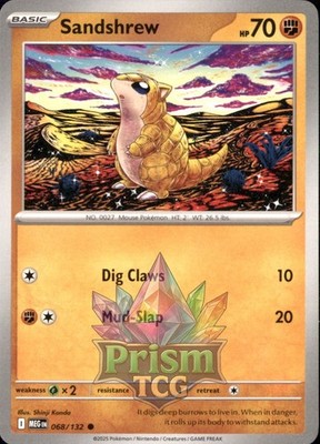 Sandshrew 68/132 Common Mega Evolution Pokemon