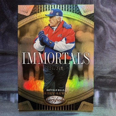 Marv Levy - Immortals Bronze Mirror /249 - 2023 Panini Certified - Buffalo Bills