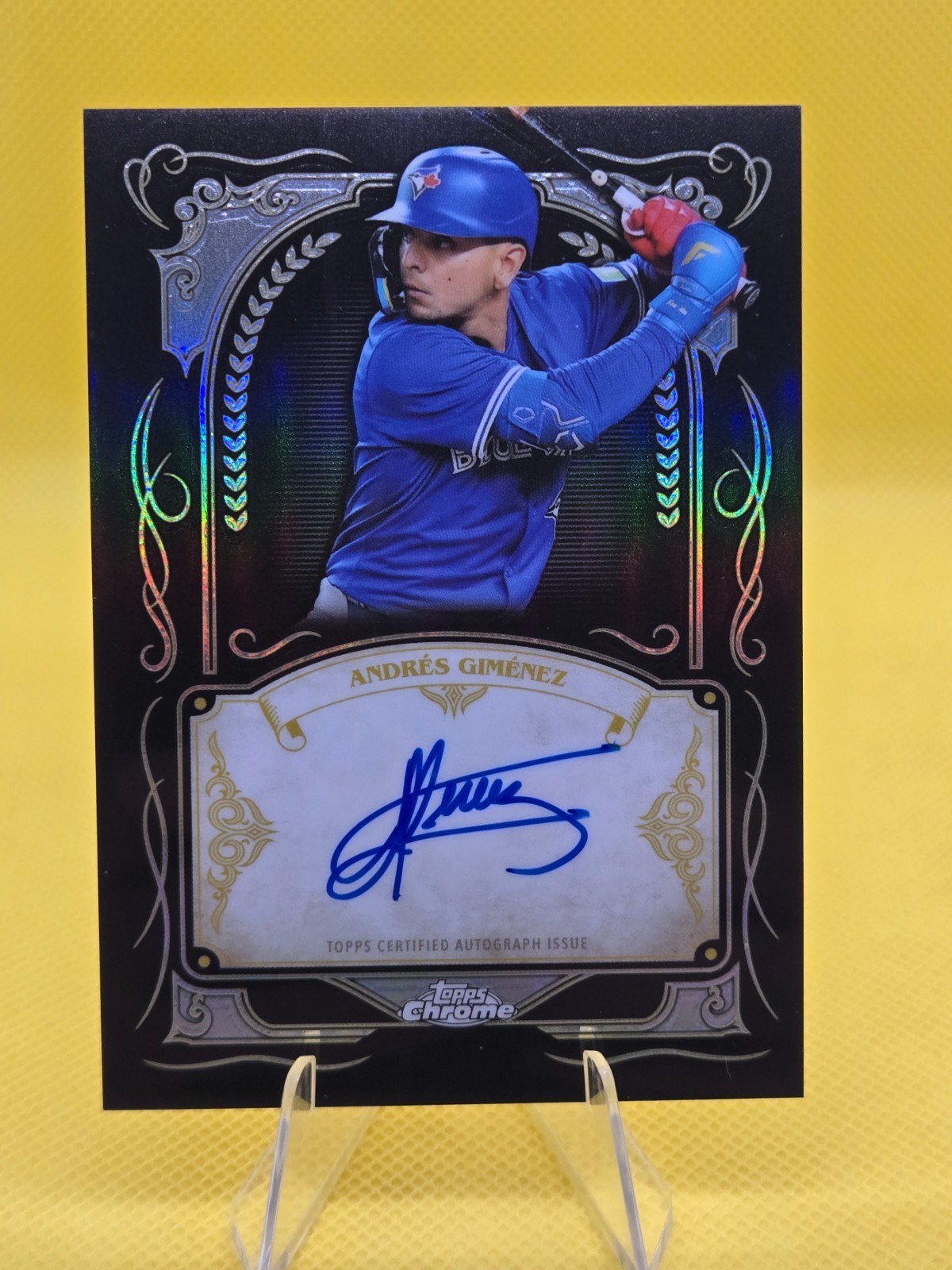 2026 Topps Chrome Andres Gimenez Ink Strokes Auto #IS-AG