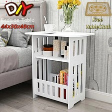 Small BedSide Table Cabinet Side End Coffee Tea Table Nightstand Storage Shelf