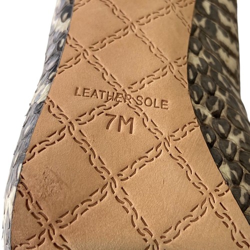 L.A.M.B Mob Wive Neutral Leather Animal Print Platform Pump Heels Size 7M - Picture 11 of 13