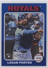 2024 Topps Heritage High Number Dark Blue Border Logan Porter #625 1kn1