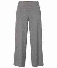 Eileen Fisher Womens L Gray Italian Yarn Knit Pull On Straight Leg Pants