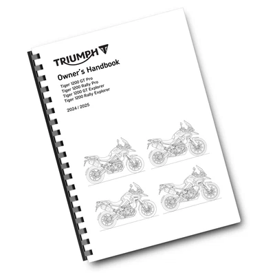 2024 2025 TRIUMPH OWNERS HANDBOOK MANUAL - TIGER 1200 GT RALLY EXPLORER PRO - Image 1 of 2