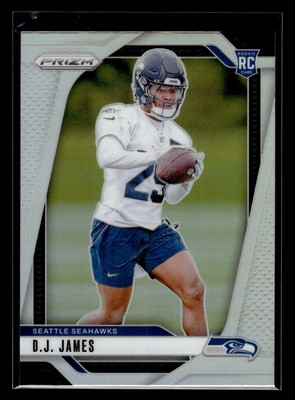 D.J. James 2024 Panini Prizm #322 Rookie Seattle Seahawks Silver RC