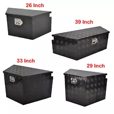 26'' 29'' 33'' 39'' Aluminum Trailer Tongue Tool Box Truck Bed Underbody Black