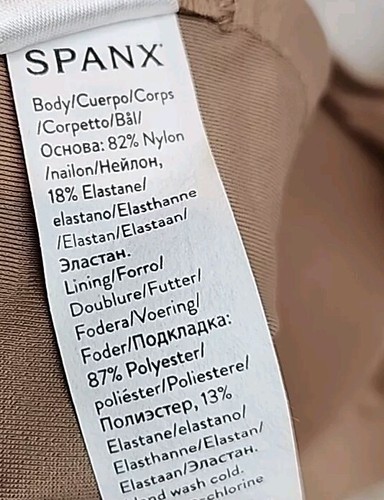 Spanx All-In-One Wireless Bra Sz S Cafe Au Lait Cup D-DD Nylon Elast . - Picture 12 of 12