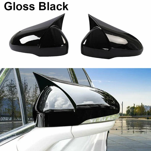 Fits Ford Mondeo Fusion 2013-2020 Rearview Side Mirror Covers Trim Gloss Black