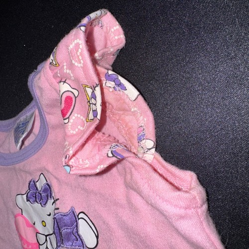 Build a Bear Workshop BABW Rosa y Púrpura Hello Kitty Pijama Top/Camisa Pantalones Cortos - Imagen 10 de 11