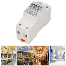 WiFi Smart Power Meter Switch For Tuya Energy Circuit Breaker With Metering 63A