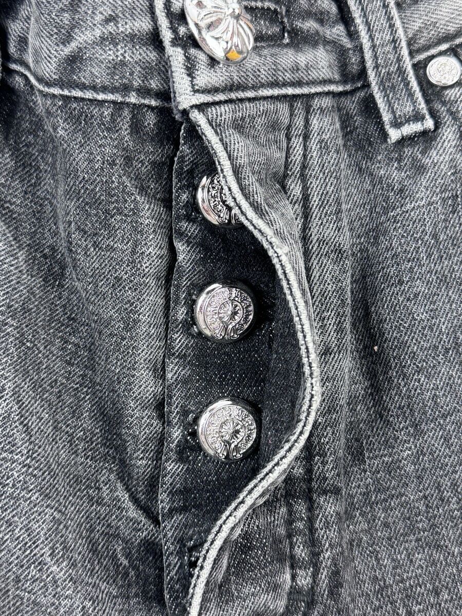 Chrome Hearts - Leather Cross Patch Denim Jeans Size: 31 | eBay Chrome Hearts - Leather Cross Patch Denim Jeans Size: 31 | eBay