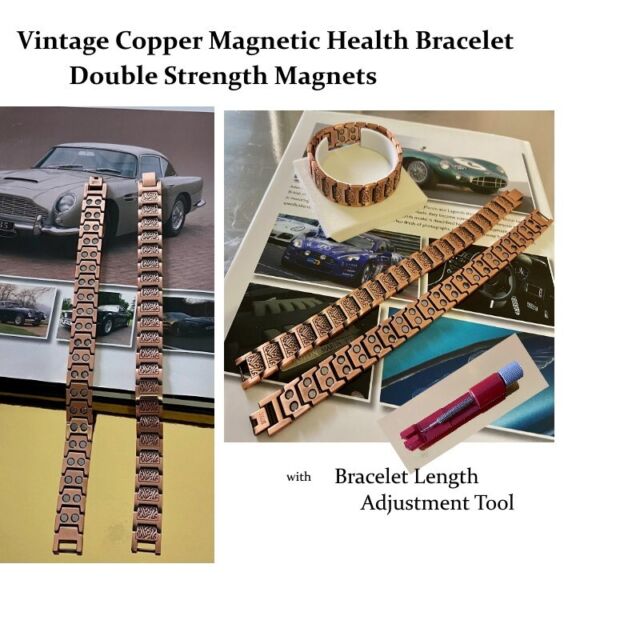 Mans Bracelet Vintage Copper Magnetic Health - Double Strength Free Adjust Tool OR10672
