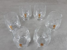 6 Nachtmann Whiskybecher, Serie Leonore, Bleikristall mit Diamantschliff