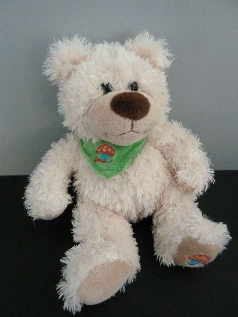 Teddy Bear Nounours Gipsy G1/2 Plush Blanket Plush Bear Gypsy Ecru