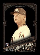 2018 TOPPS ALLEN GINTER X BASEBALL BASE CARD #199 Garrett Cooper Marlins RC