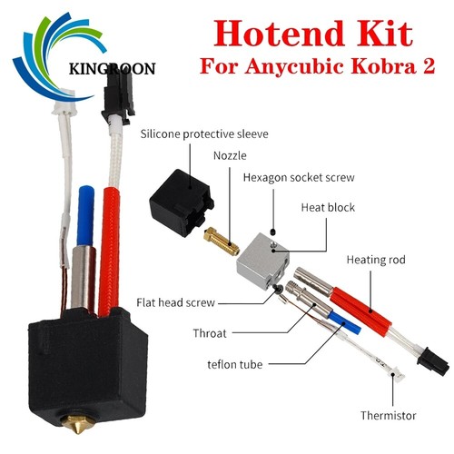 Zestaw Hotend do drukarki 3D Anycubic Kobra 2 / Kobra 2 Neo / Pro / Plus / Max Mosiężna dysza - Zdjęcie 19 z 22