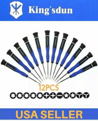 12pcs Torx Pentalobe Screwdriver Kit P2 P5 0.6 Y000 Triwing Torx T2 T4 T5 T6 TR8