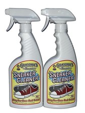  2-Pk GRANDMA's Secret Shoes SNEAKER CLEANER RENEW Rubber Cloth Canvas Leather