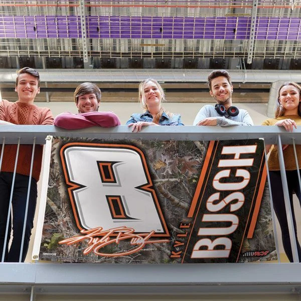 Kyle Busch Camo #8 NASCAR House Flag