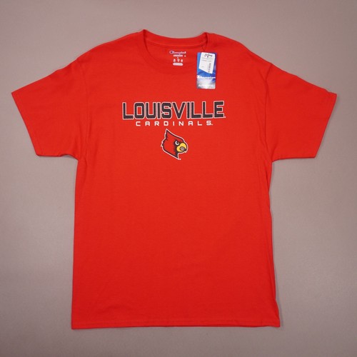 NEW Champion Louisville Cardinals Short Sleeve T Shirt Mens Large Red Cotton NWT
